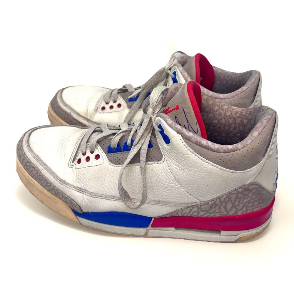 Air Jordan 3 Retro International Flight Size 11 Red White Blue